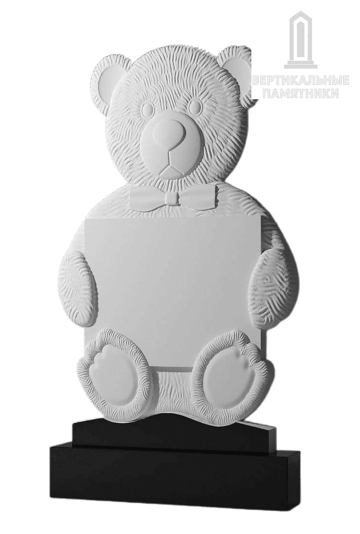 Детский памятник «Мишка с портретом»135