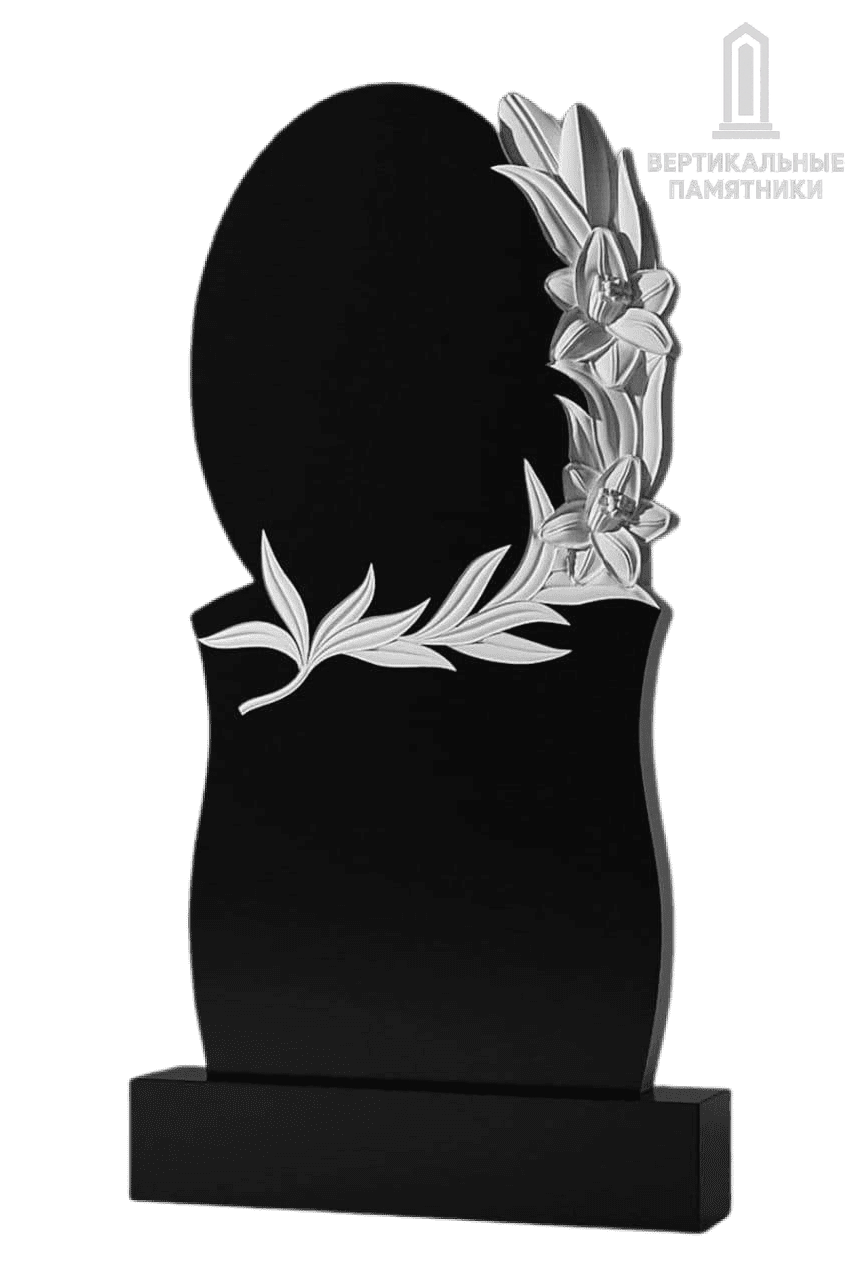 Резной памятник «Воздушные цветы» 301