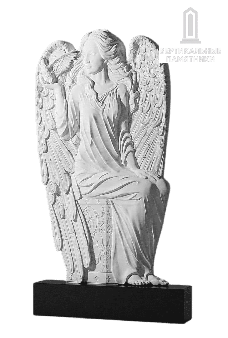 Резной памятник «Светлый ангел» 391