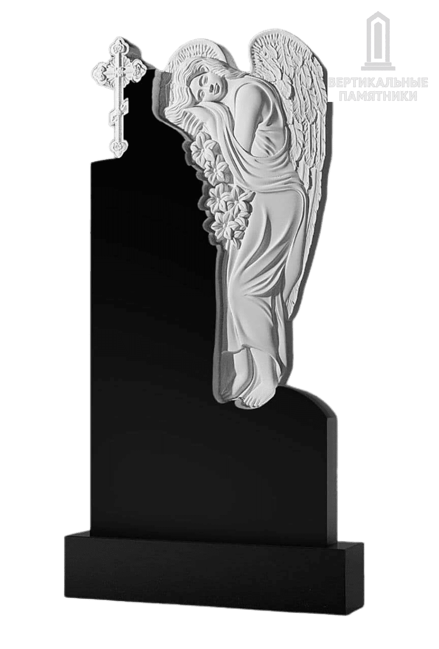 Резной памятник «Добрый ангел» 389