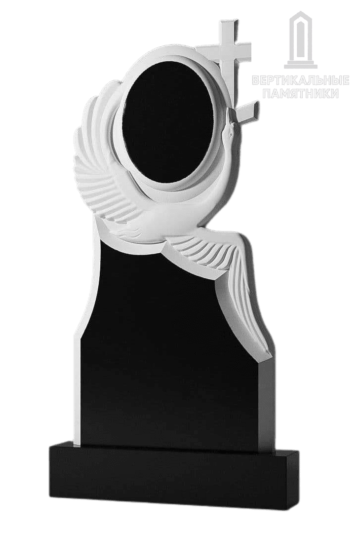 Резной памятник «Полет лебедя» 354