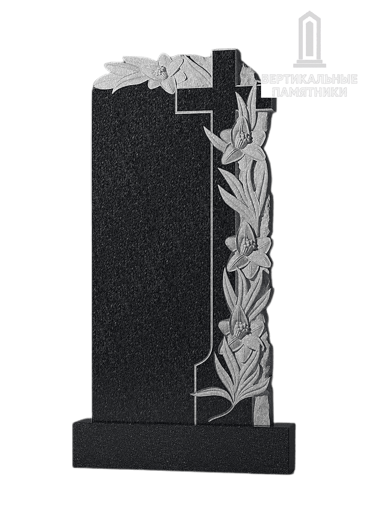 Резной памятник «Крест и дерево» 338