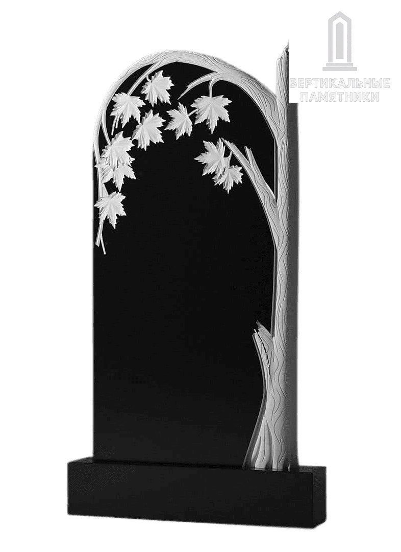 Резной памятник «С деревом» 329