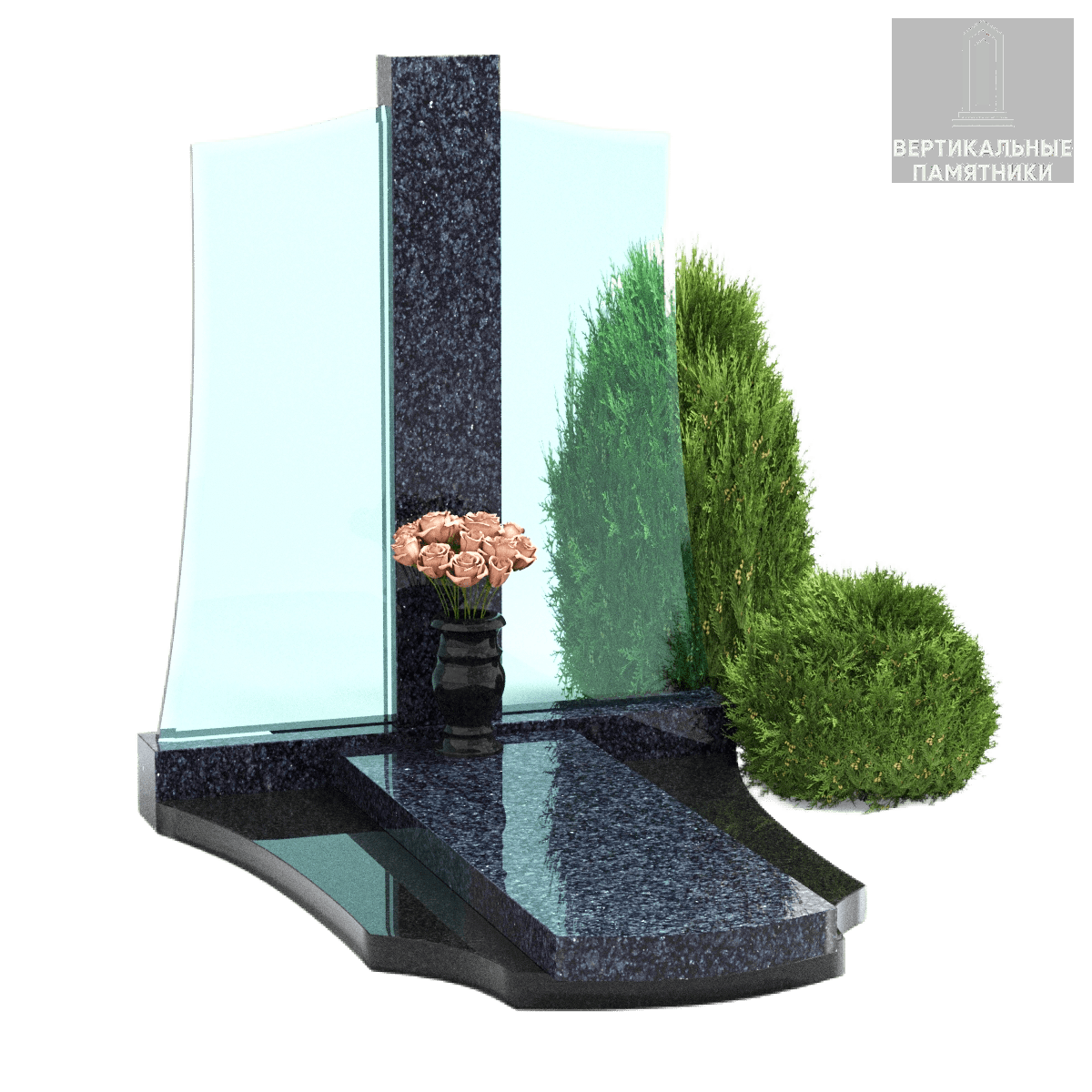 Эксклюзивный (составной) памятник «Бабочка»